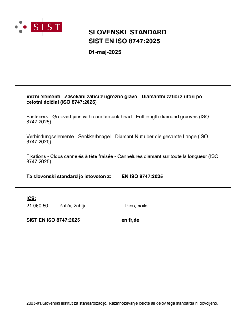EN ISO 8747:2025 EN ISO 8747:2025 - Page 1 preview