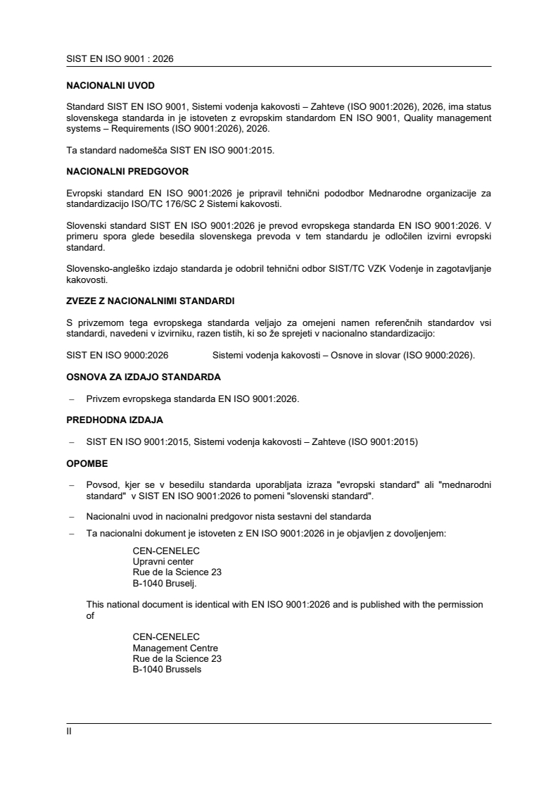 SIST EN ISO 9001:2026 SIST EN ISO 9001:2026 - Page 2 preview
