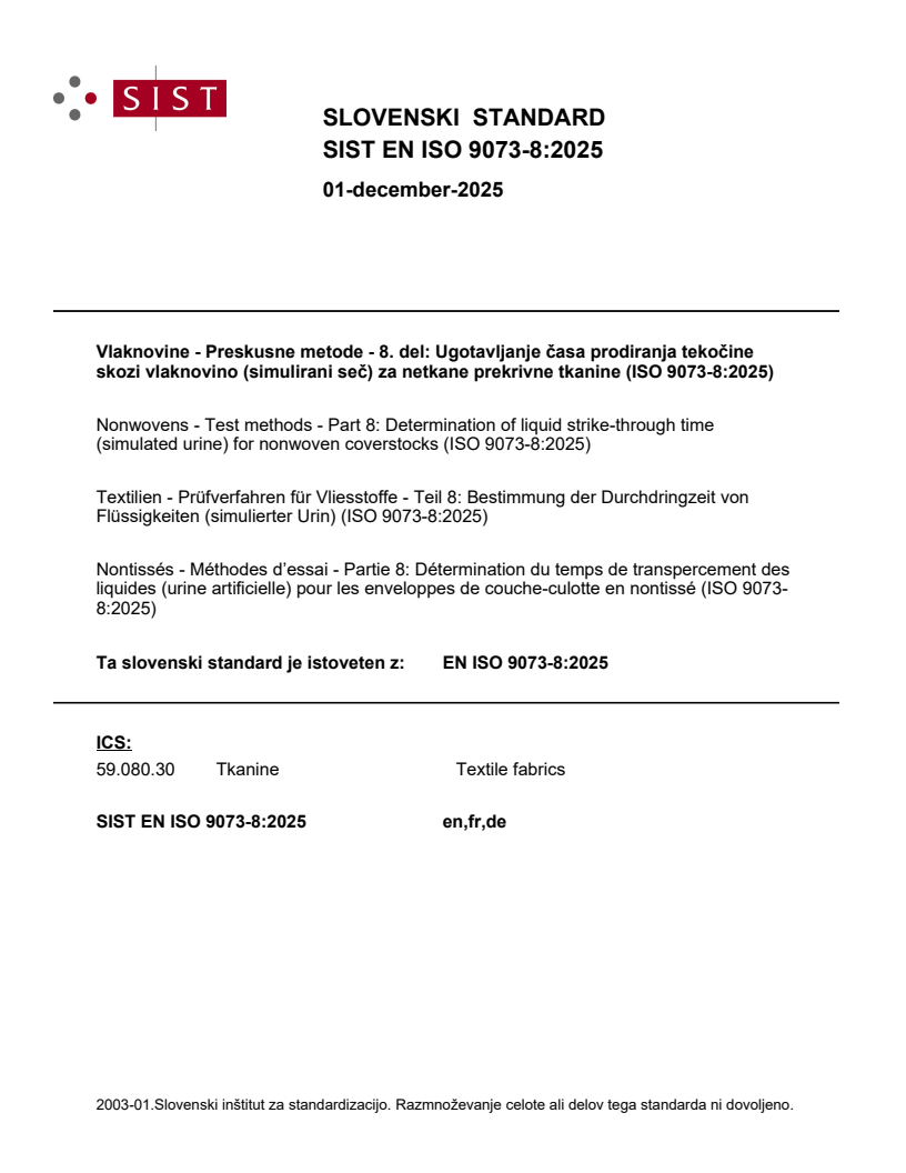 SIST EN ISO 9073-8:2025 SIST EN ISO 9073-8:2025