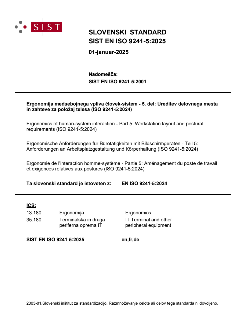 EN ISO 9241-5:2024 EN ISO 9241-5:2025 - Page 1 preview