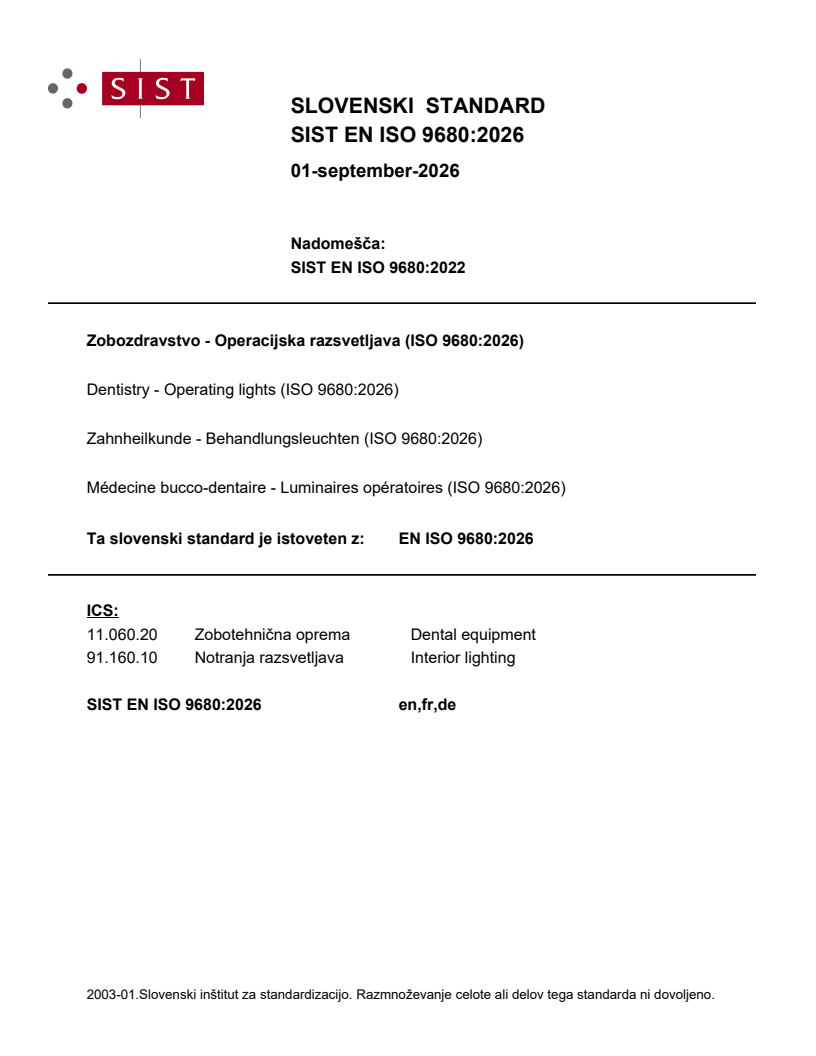SIST EN ISO 9680:2026 SIST EN ISO 9680:2026 - Page 1 preview