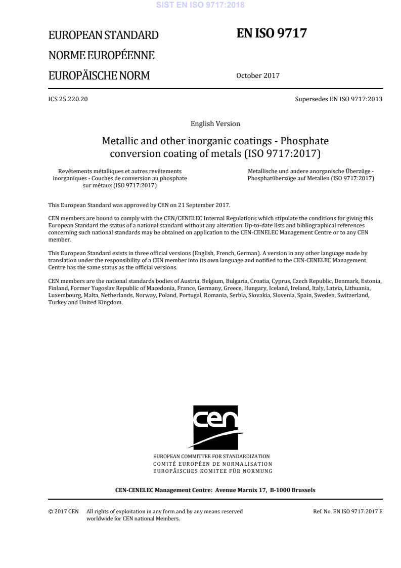 EN ISO 9717:2017 EN ISO 9717:2018 - Page 3 preview