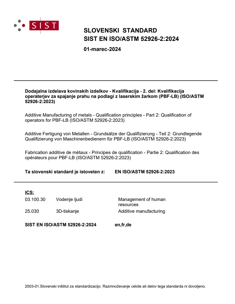 EN ISO/ASTM 52926-2:2023 EN ISO/ASTM 52926-2:2024 - Page 1 preview
