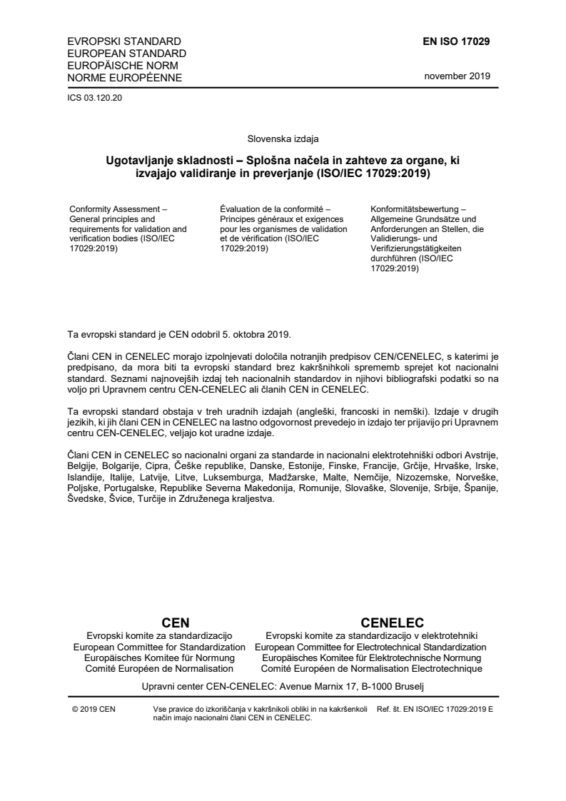 EN ISO/IEC 17029:2019 EN ISO 17029:2019 - BARVE - Page 3 preview
