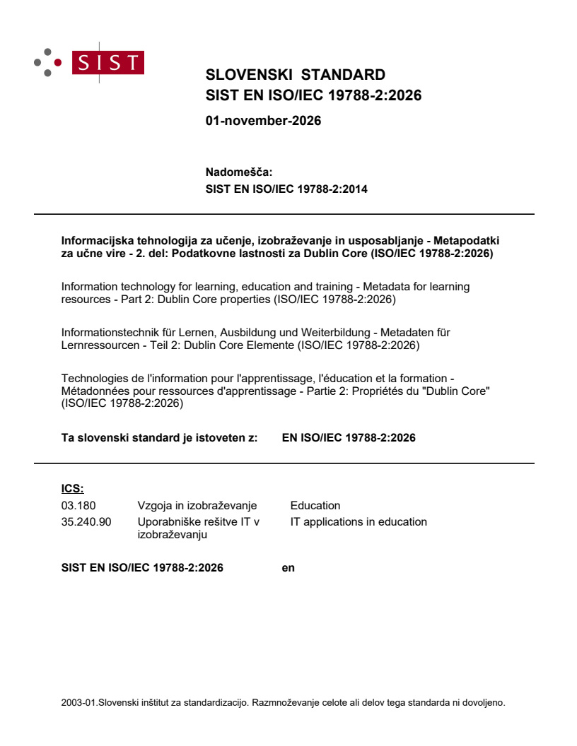 EN ISO/IEC 19788-2:2026 EN ISO/IEC 19788-2:2026 - Page 1 preview
