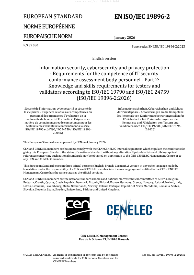 SIST EN ISO/IEC 19896-2:2026 SIST EN ISO/IEC 19896-2:2026 - Page 3 preview