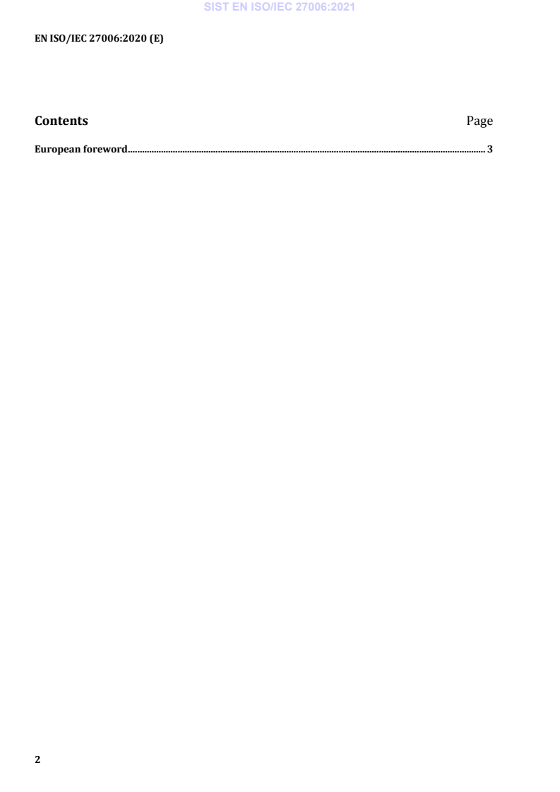EN ISO/IEC 27006:2020 EN ISO/IEC 27006:2021 - Page 4 preview