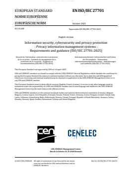 EN ISO/IEC 27701:2025 EN ISO/IEC 27701:2025 - Page 3 preview