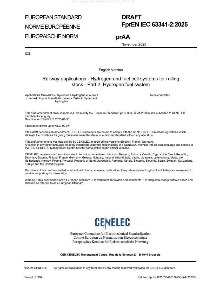 FprEN IEC 63341-2:2025/prAA:2025 FprEN IEC 63341-2:2025/oprAA:2026