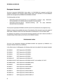 HD 60364-4-43:2023 HD 60364-4-43:2023 - Page 4 preview