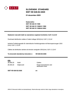 SIST HD 626-S2:2025 SIST HD 626-S2:2025 - Page 1 preview