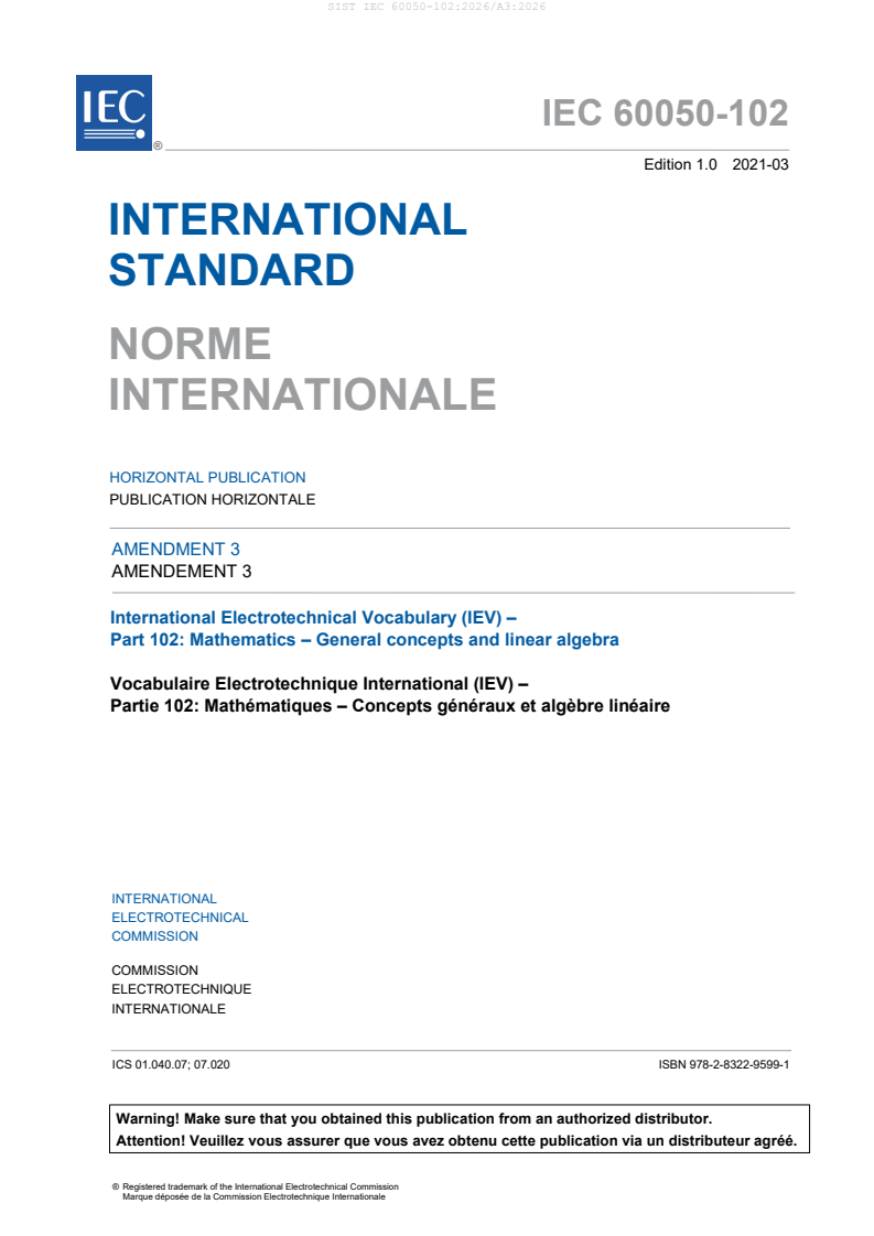 SIST IEC 60050-102:2026/A3:2026 SIST IEC 60050-102:2026/A3:2026