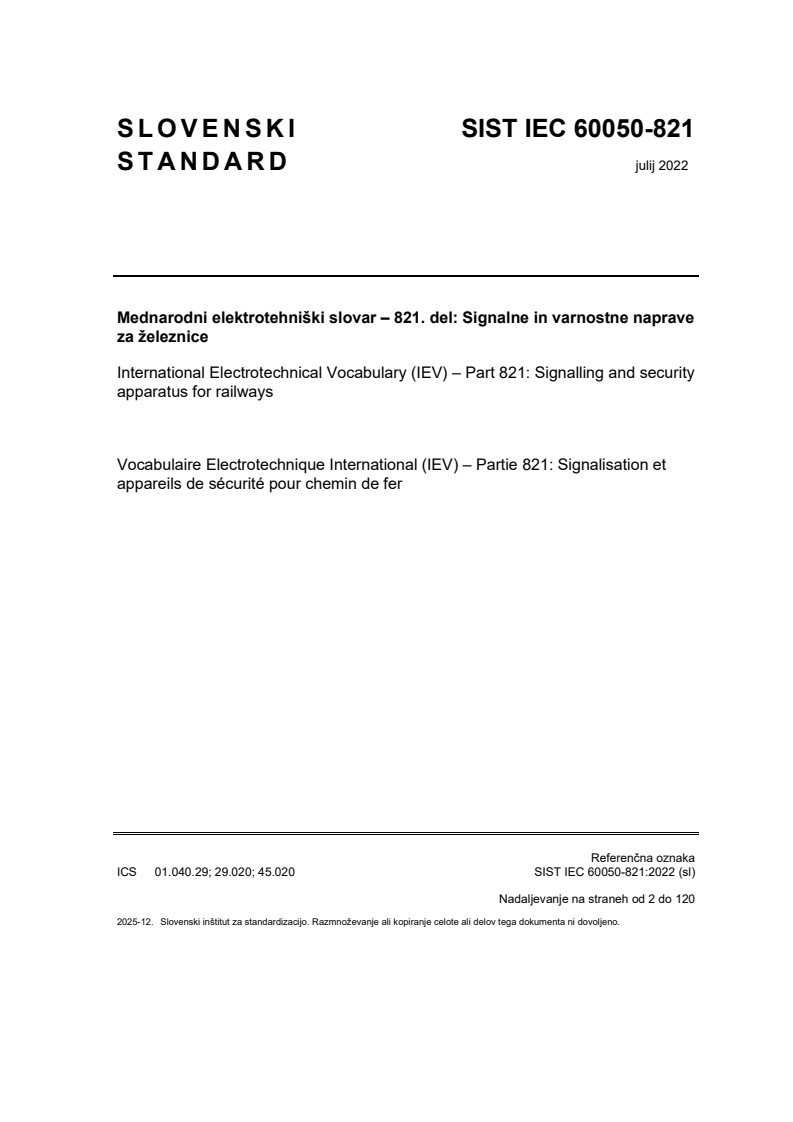 SIST IEC 60050-821:2022 SIST IEC 60050-821:2022