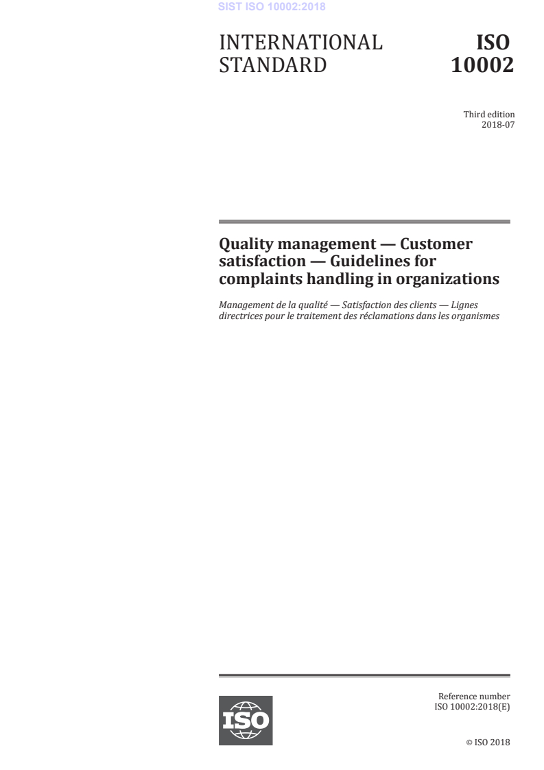 ISO 10002:2018 ISO 10002:2018 - BARVE - Page 3 preview