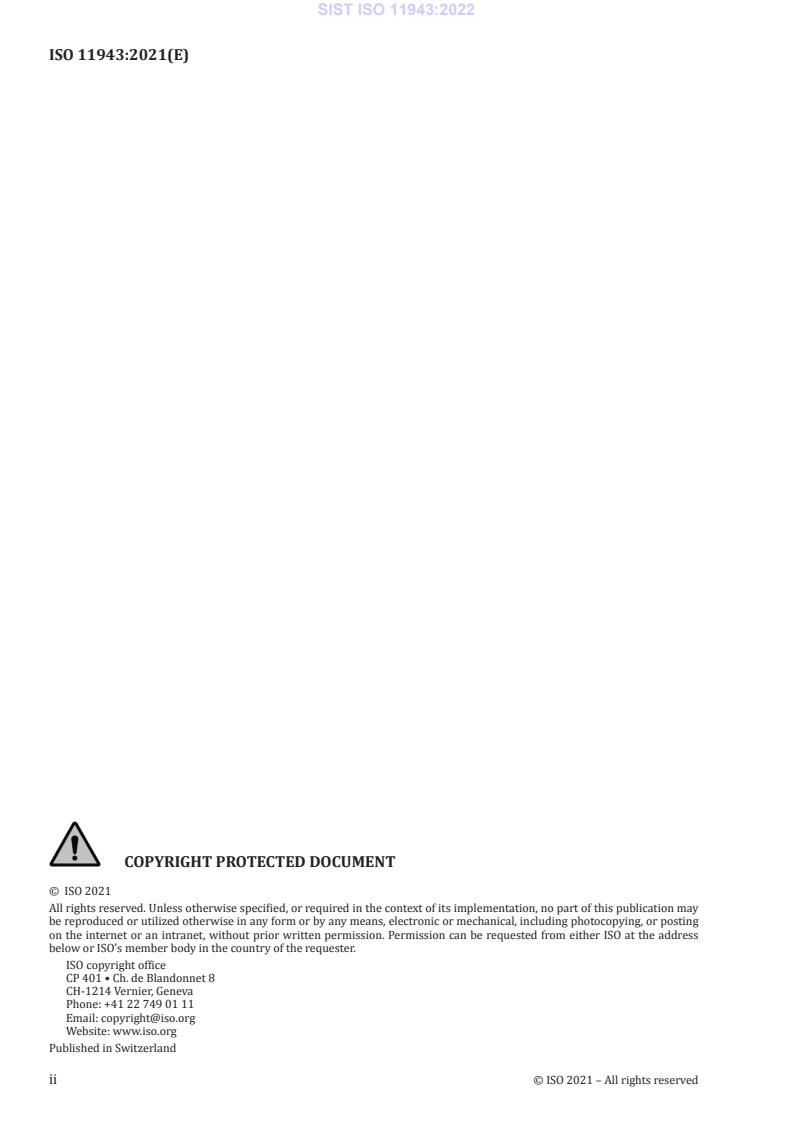 ISO 11943:2021 ISO 11943:2022 - Page 4 preview