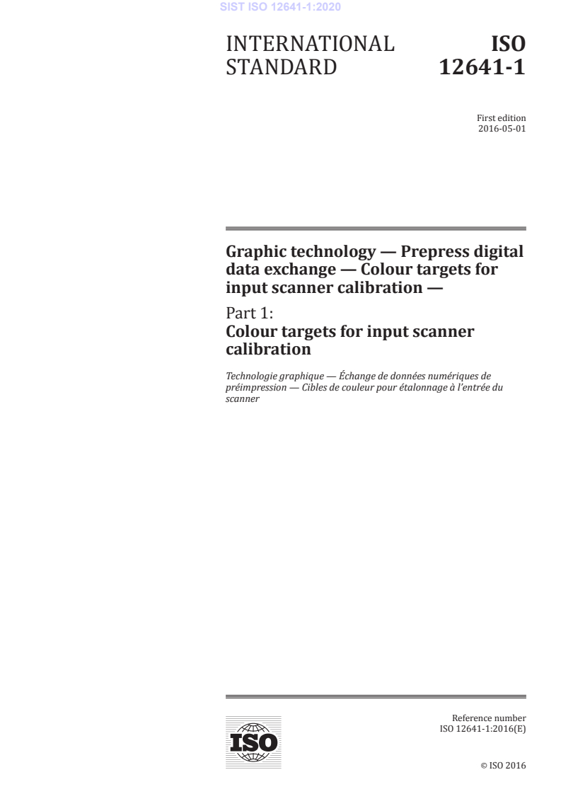 ISO 12641-1:2016 ISO 12641-1:2020 - Page 3 preview