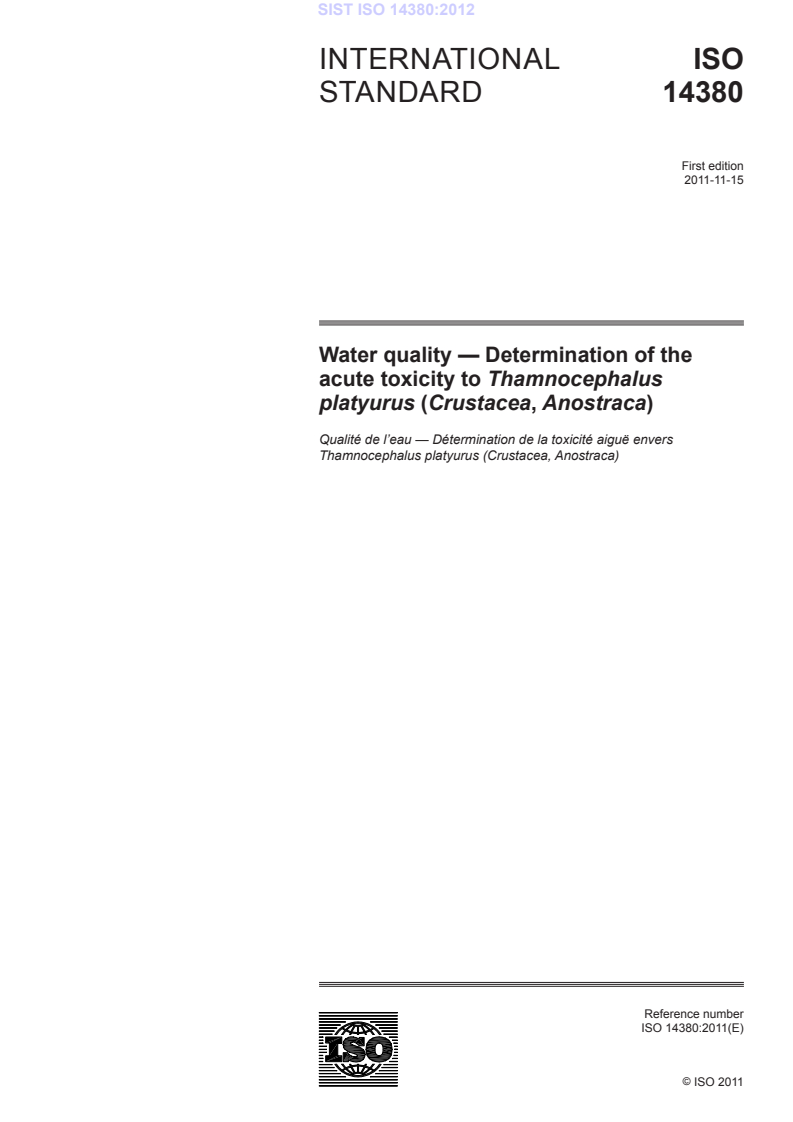 ISO 14380:2011 ISO 14380:2012 - BARVE - Page 3 preview