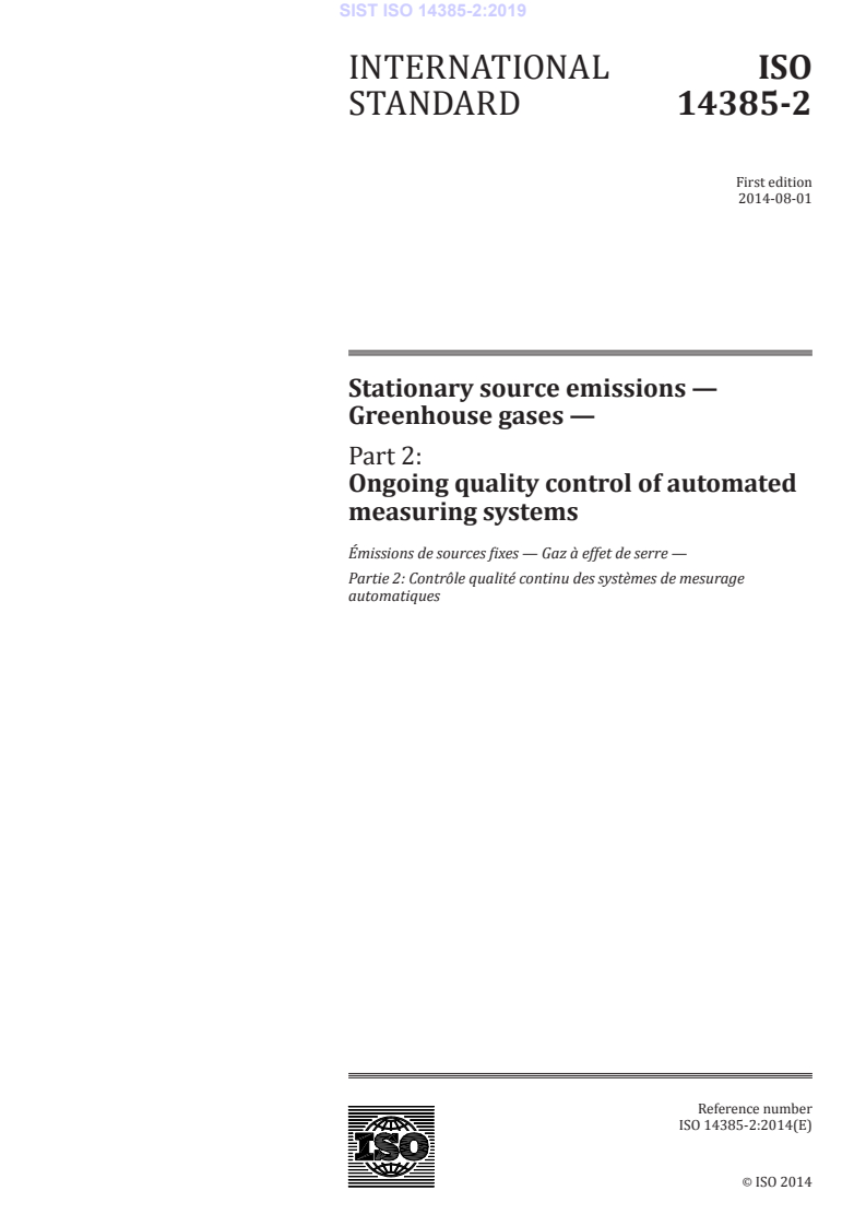 ISO 14385-2:2014 ISO 14385-2:2019 - Page 3 preview