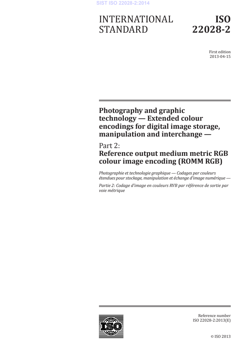 SIST ISO 22028-2:2014 SIST ISO 22028-2:2014 - BARVE - Page 3 preview