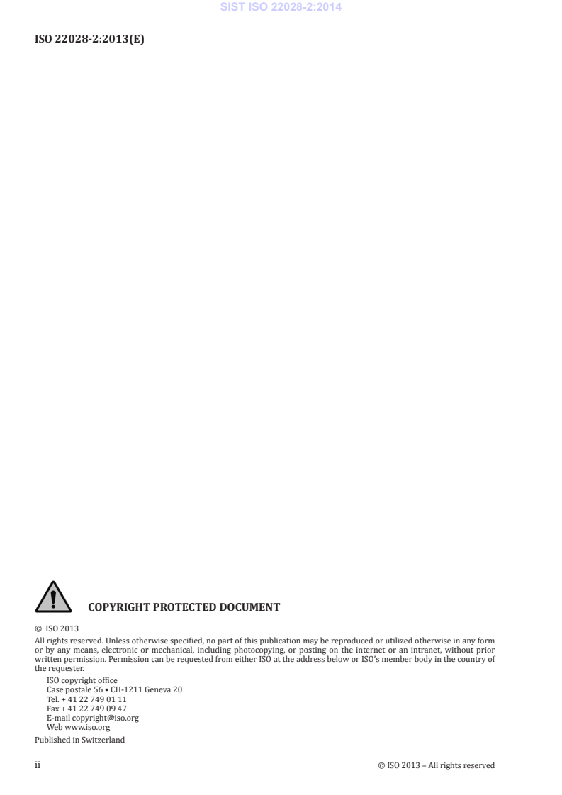 SIST ISO 22028-2:2014 SIST ISO 22028-2:2014 - BARVE - Page 4 preview
