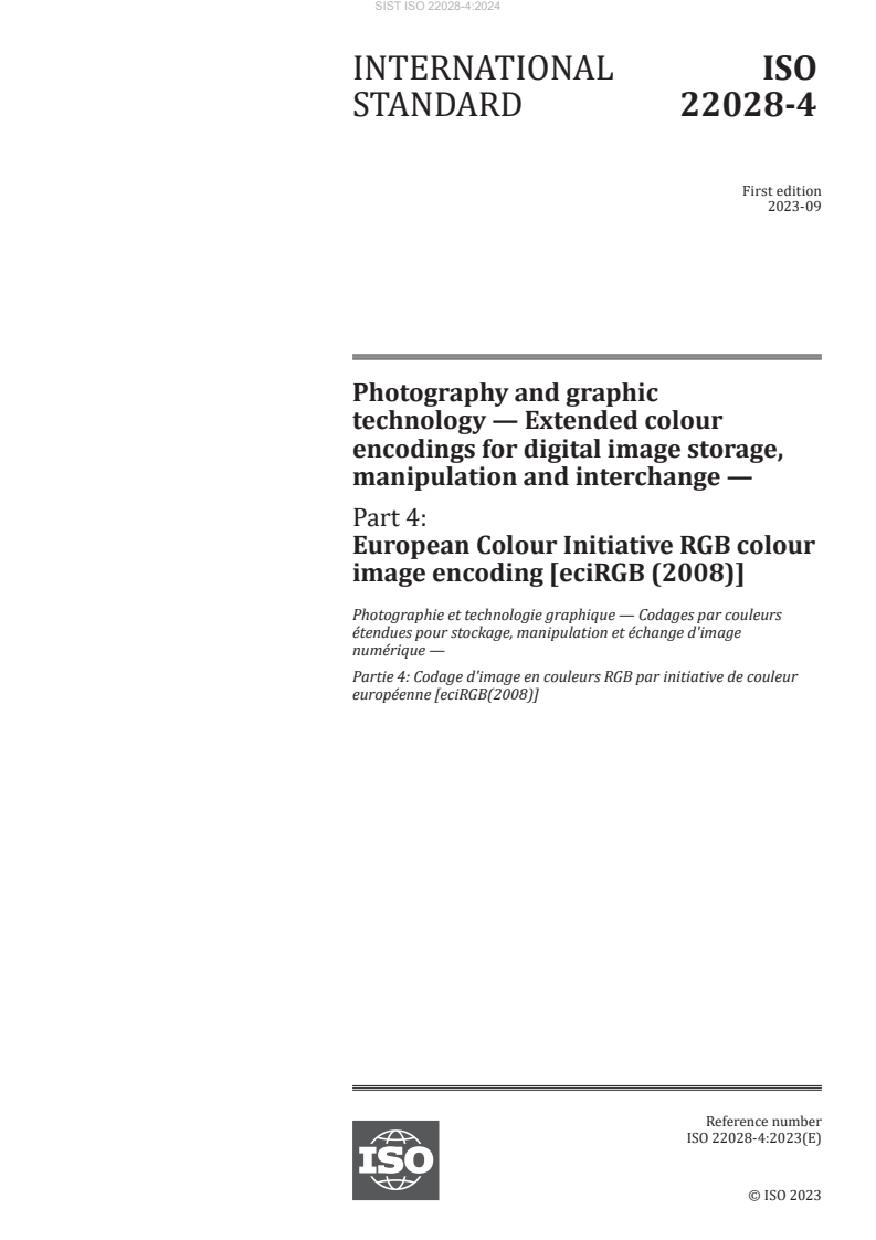 ISO 22028-4:2023 ISO 22028-4:2024 - BARVE - Page 3 preview