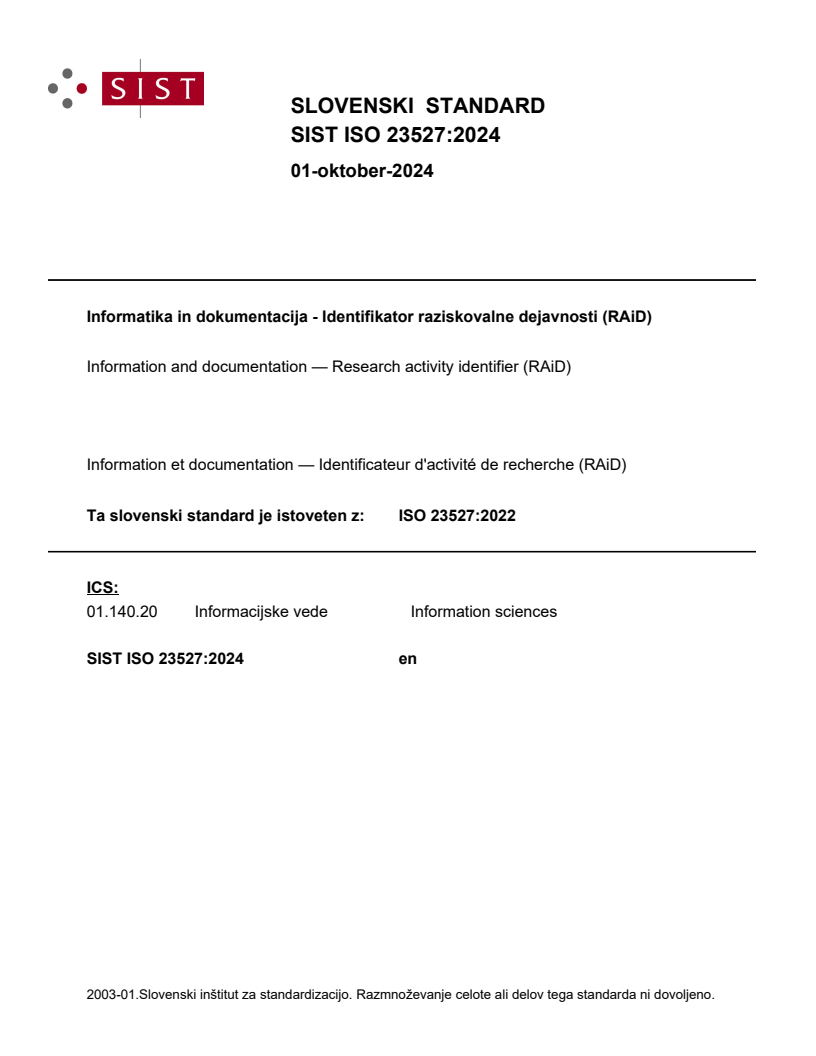 ISO 23527:2022 ISO 23527:2024 - Page 1 preview