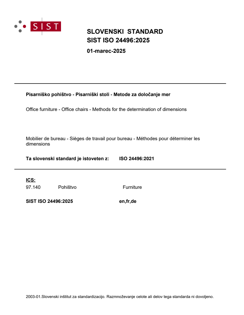 ISO 24496:2021 ISO 24496:2025 - BARVE - Page 1 preview