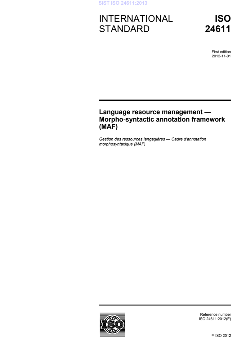 ISO 24611:2012 ISO 24611:2013 - BARVE - Page 3 preview