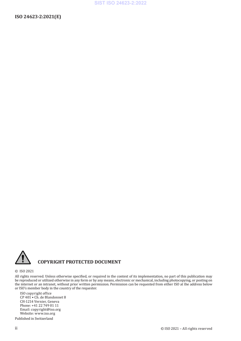 SIST ISO 24623-2:2022 SIST ISO 24623-2:2022 - BARVE - Page 4 preview