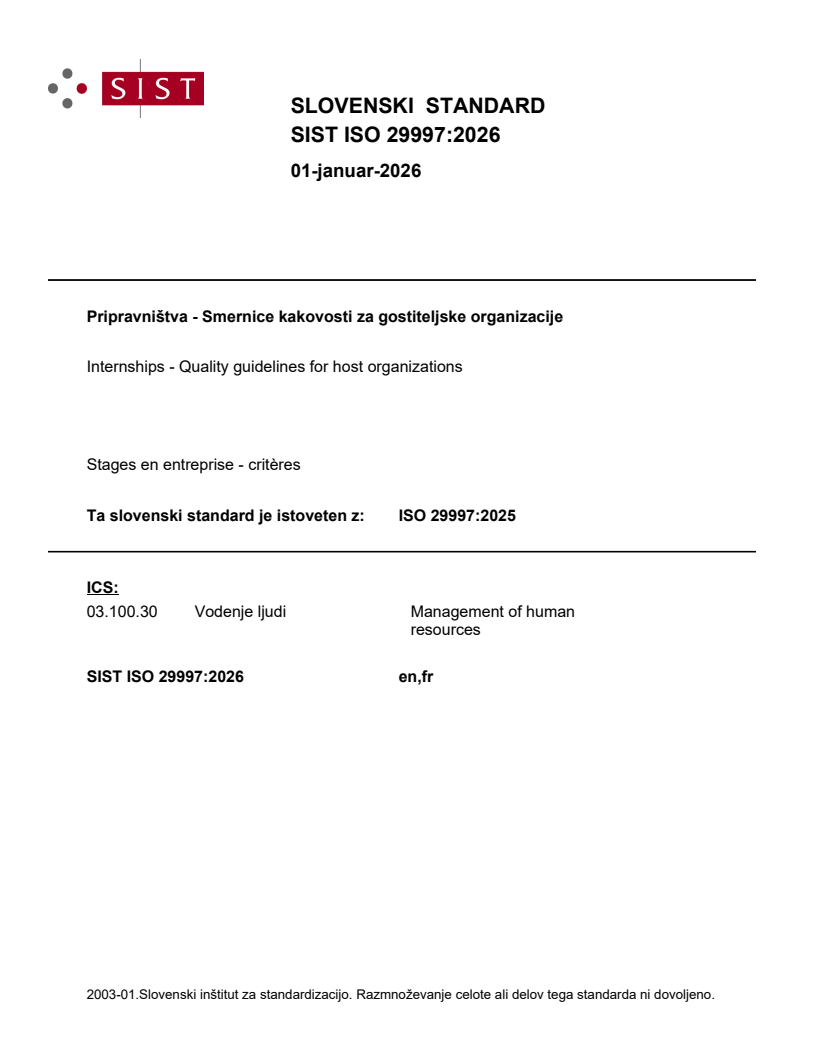 SIST ISO 29997:2026 SIST ISO 29997:2026