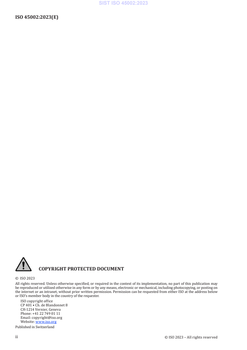 ISO 45002:2023 ISO 45002:2023 - BARVE - Page 4 preview