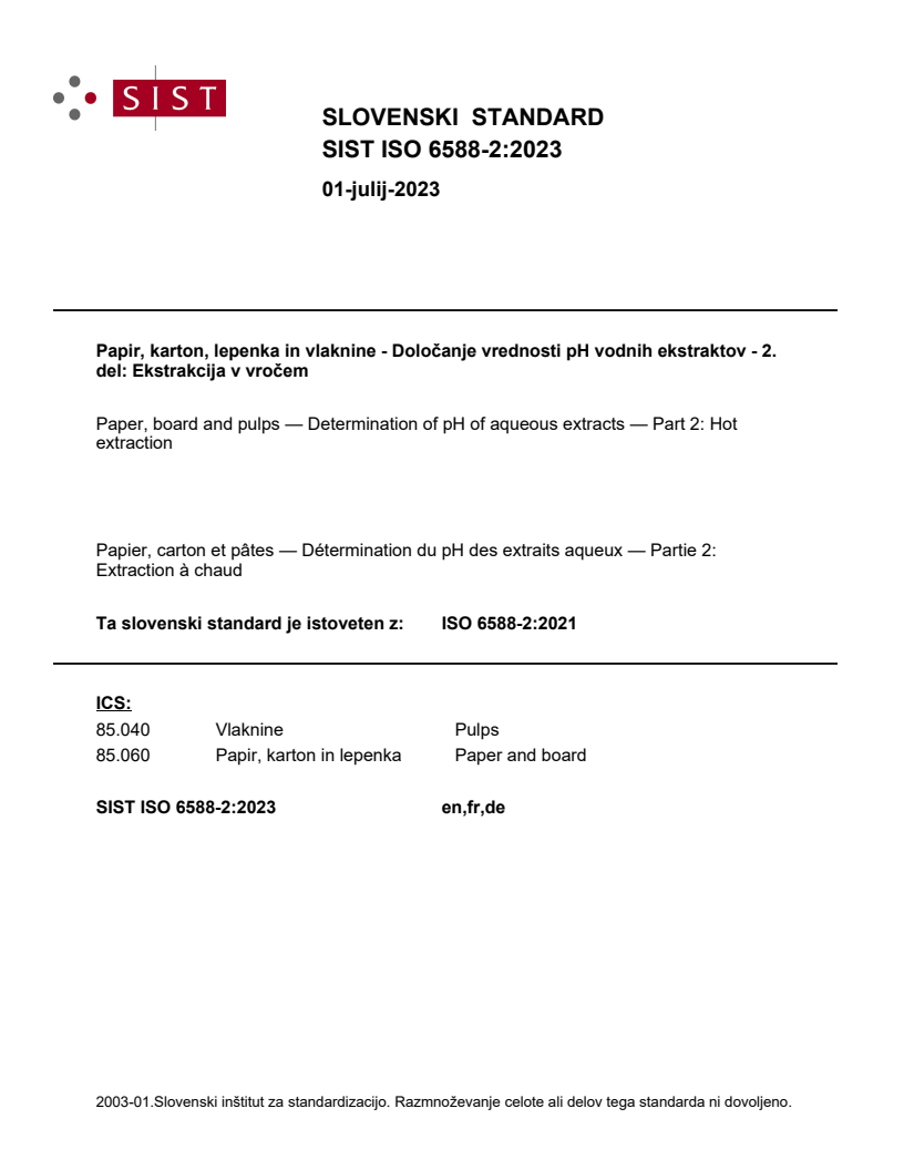 SIST ISO 6588-2:2023 SIST ISO 6588-2:2023 - Page 1 preview
