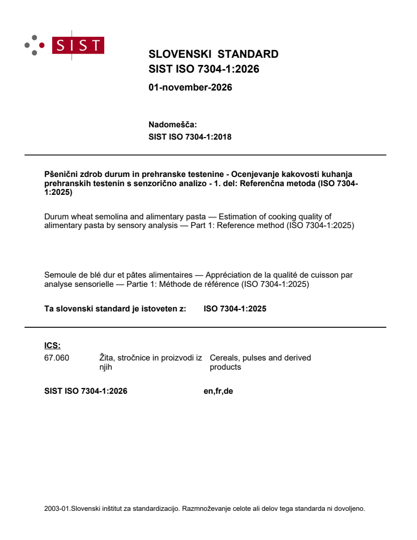 SIST ISO 7304-1:2026 SIST ISO 7304-1:2026 - Page 1 preview