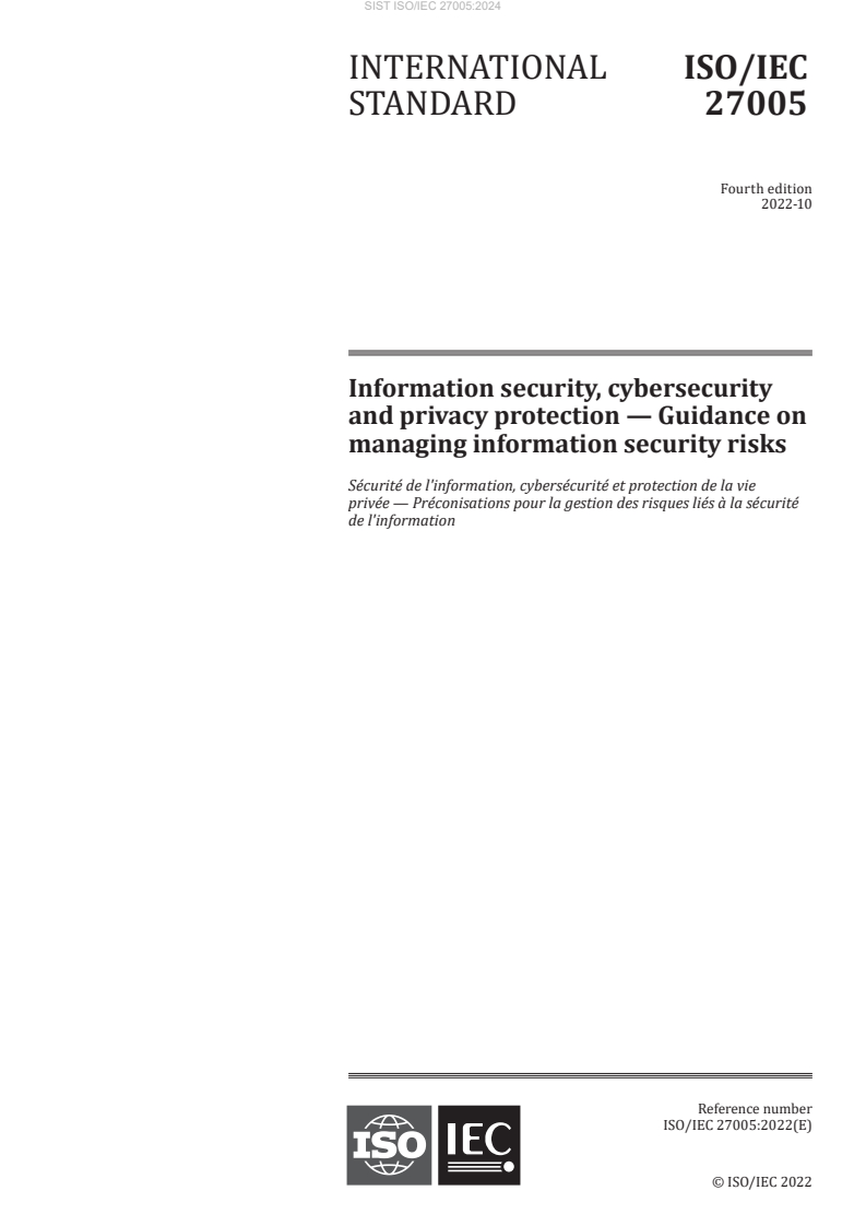 SIST ISO/IEC 27005:2024 SIST ISO/IEC 27005:2024 - Page 3 preview