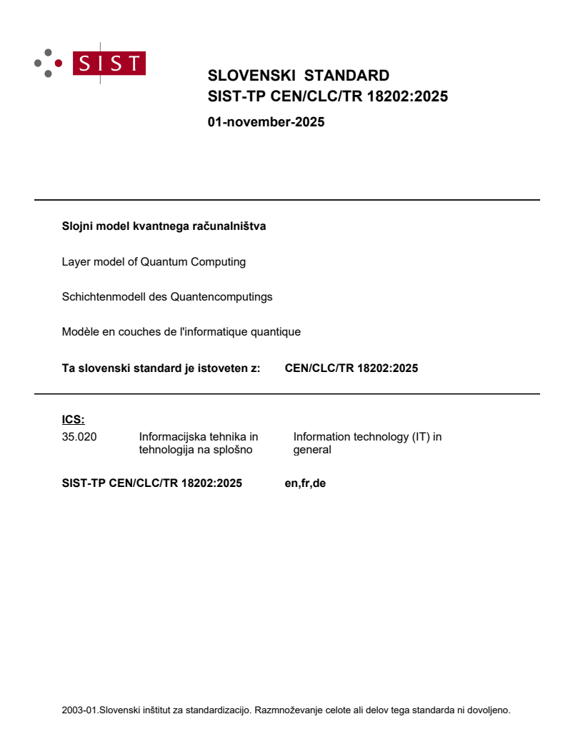 TP CEN/CLC/TR 18202:2025 - BARVE