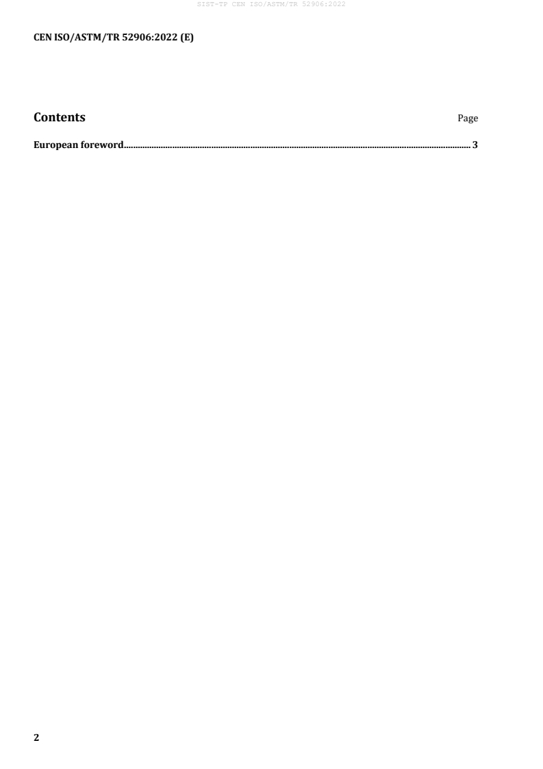 CEN ISO/ASTM/TR 52906:2022 TP CEN ISO/ASTM/TR 52906:2022 - BARVE - Page 4 preview