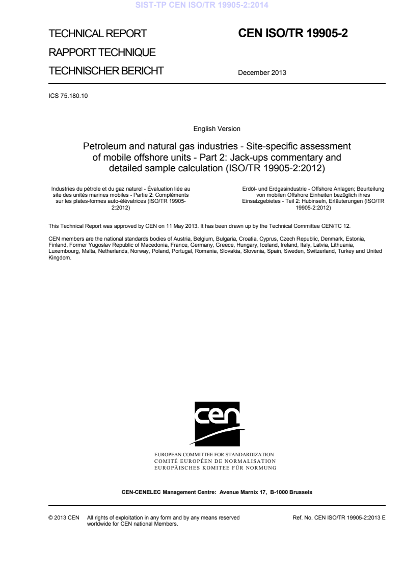 CEN ISO/TR 19905-2:2013 TP CEN ISO/TR 19905-2:2014 - BARVE - Page 3 preview