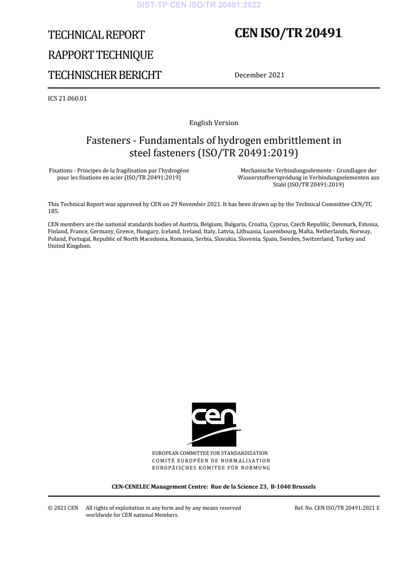 CEN ISO/TR 20491:2021 TP CEN ISO/TR 20491:2022 - Page 3 preview