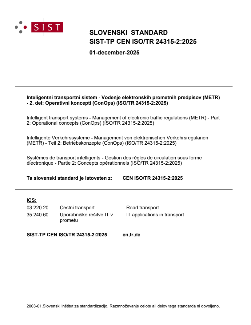 SIST-TP CEN ISO/TR 24315-2:2025 - BARVE