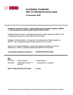 SIST-TP CEN ISO/TR 24315-2:2025 - BARVE - Page 1 preview