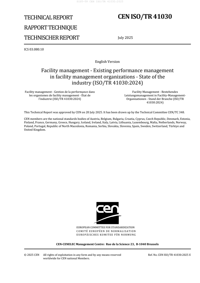 SIST-TP CEN ISO/TR 41030:2025