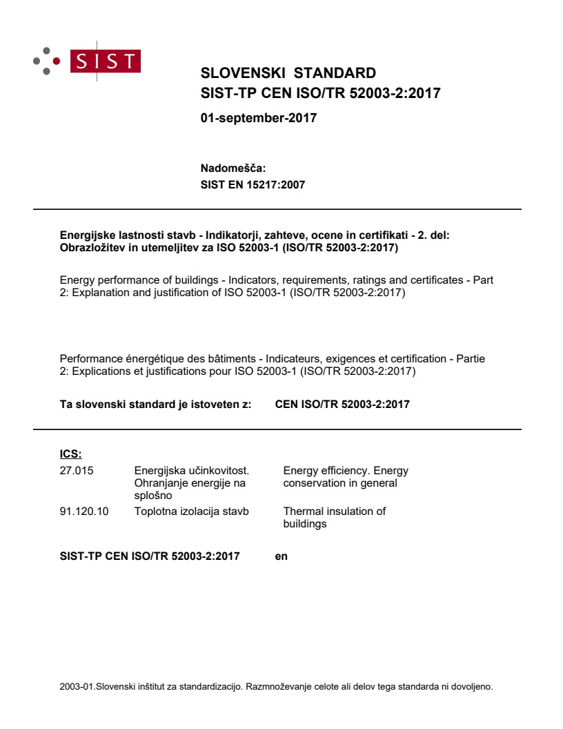 CEN ISO/TR 52003-2:2017 TP CEN ISO/TR 52003-2:2017 - BARVE - Page 1 preview