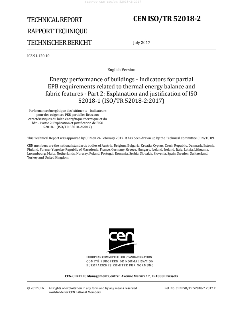 TP CEN ISO/TR 52018-2:2017 - BARVE
