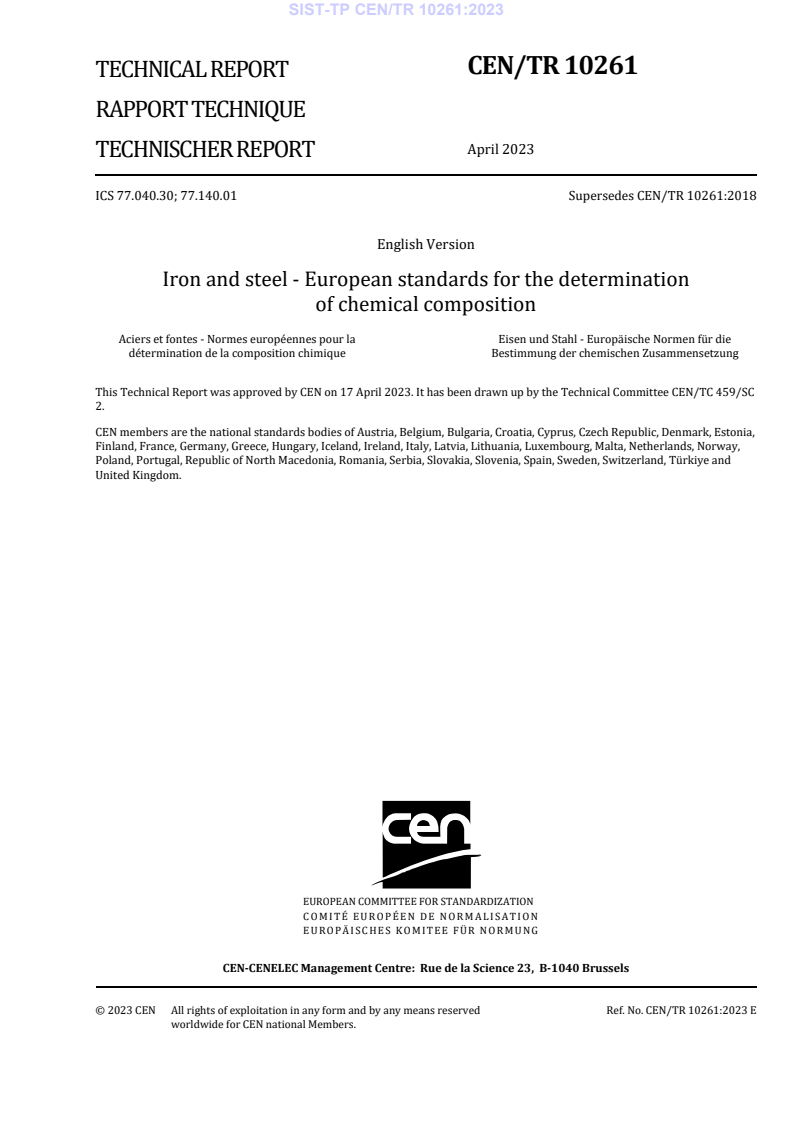 CEN/TR 10261:2023 TP CEN/TR 10261:2023 - BARVE - Page 3 preview
