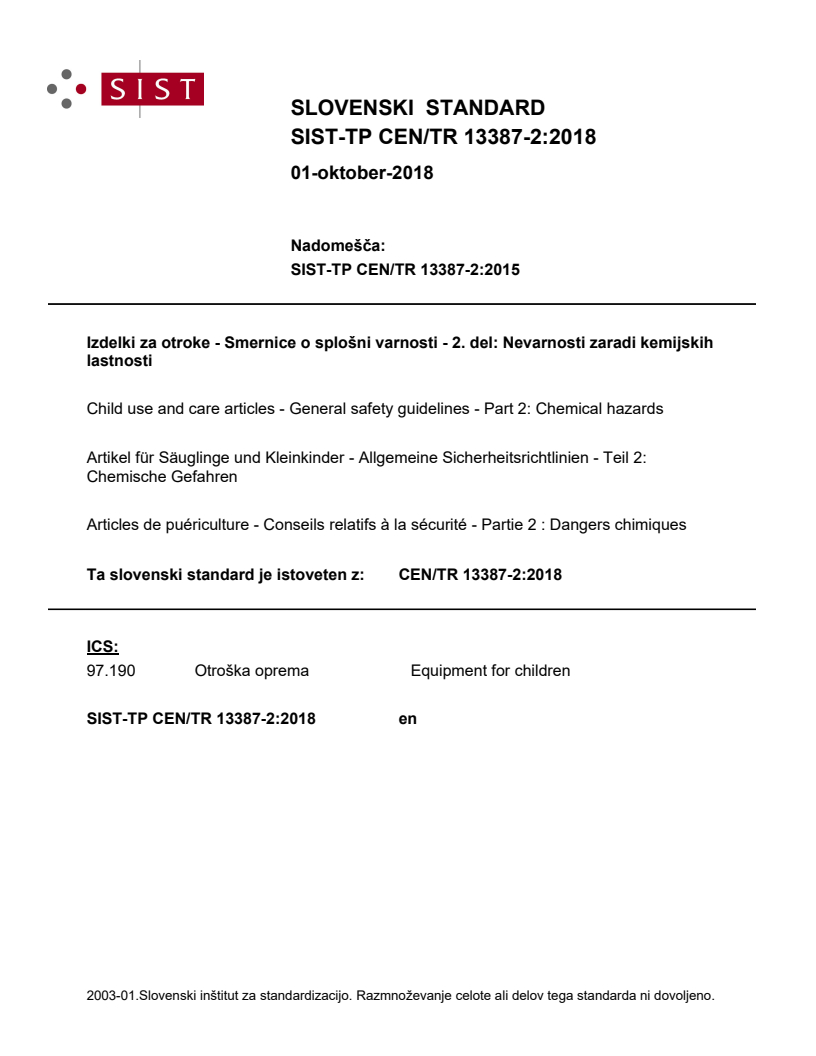 CEN/TR 13387-2:2018 TP CEN/TR 13387-2:2018 - Page 1 preview