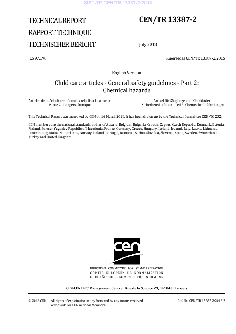 CEN/TR 13387-2:2018 TP CEN/TR 13387-2:2018 - Page 3 preview