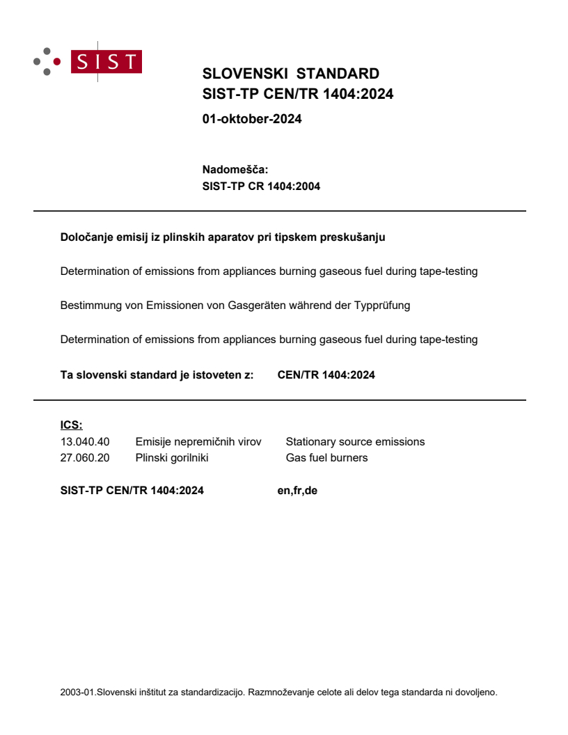 CEN/TR 1404:2024 TP CEN/TR 1404:2024 - Page 1 preview