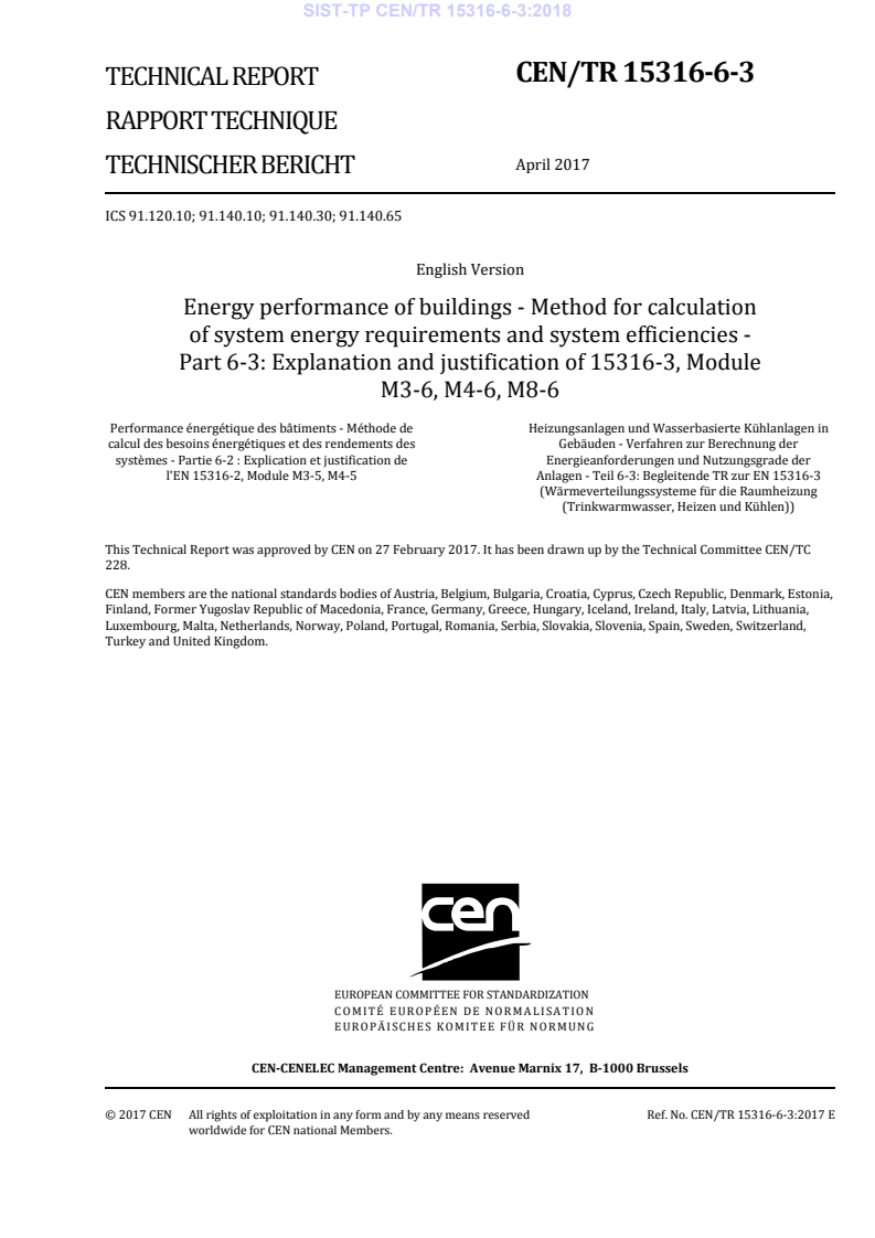CEN/TR 15316-6-3:2017 TP CEN/TR 15316-6-3:2018 - BARVE - Page 3 preview