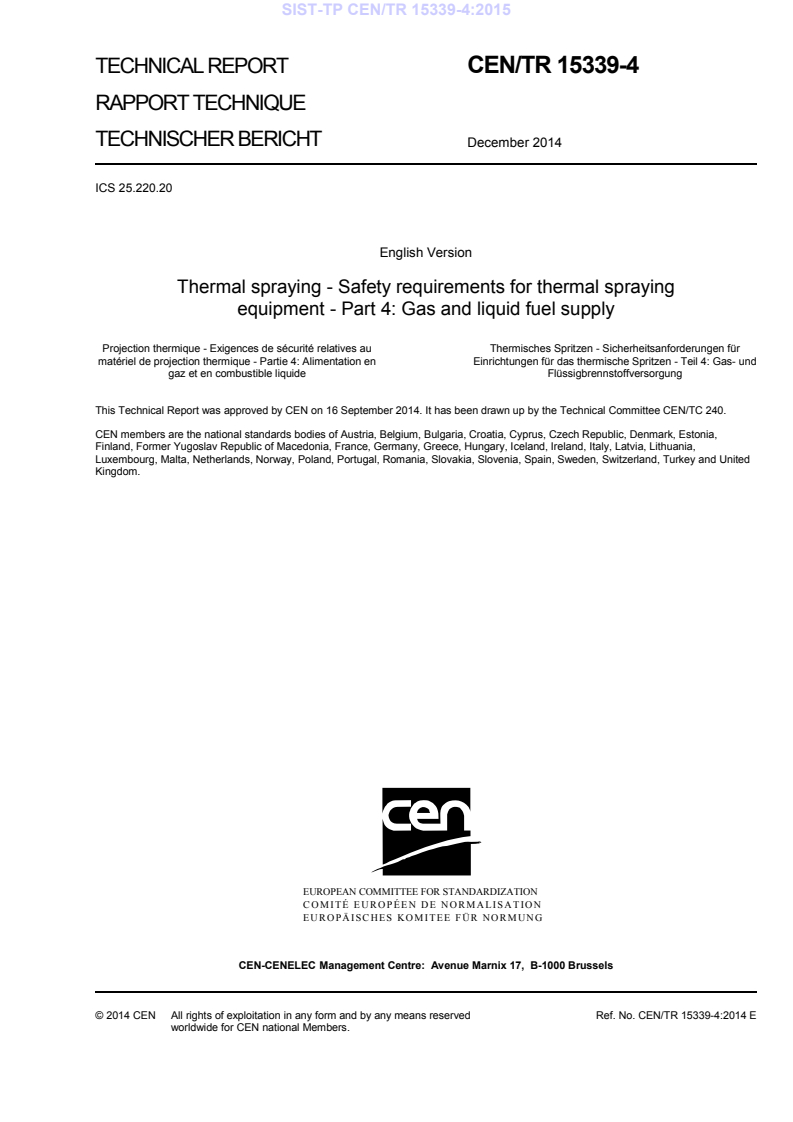 CEN/TR 15339-4:2014 TP CEN/TR 15339-4:2015 - BARVE - Page 3 preview