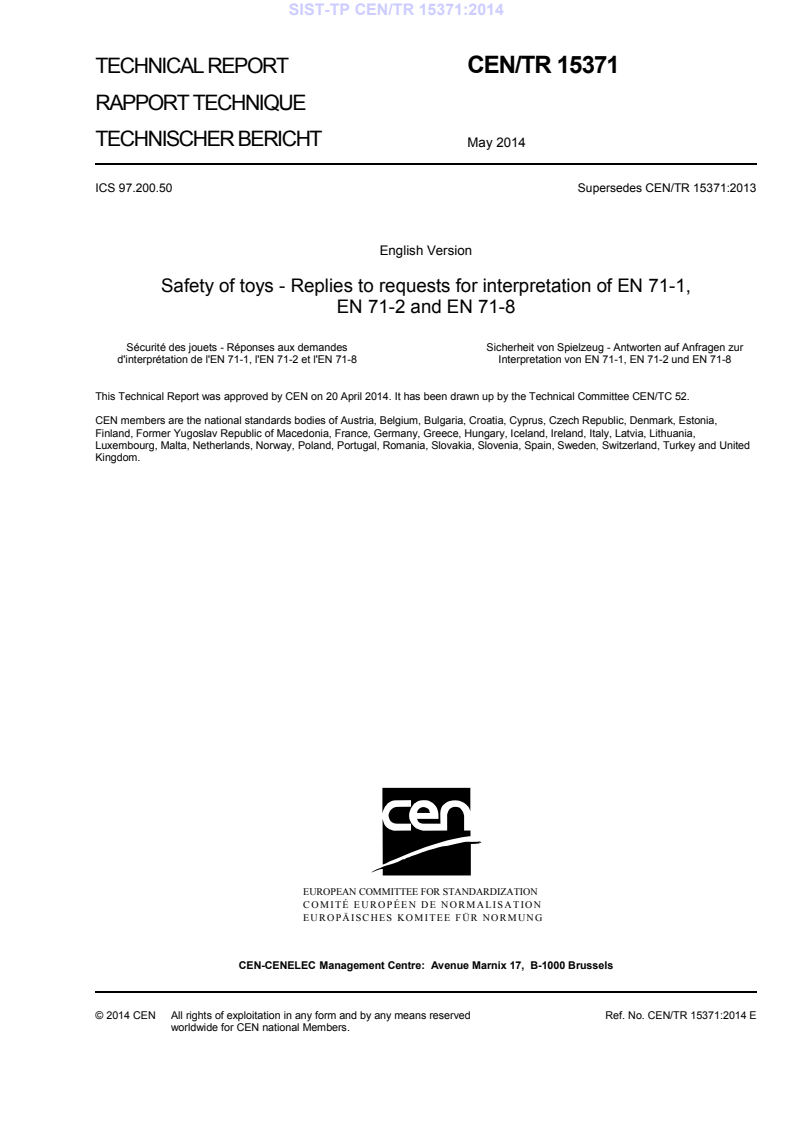 CEN/TR 15371:2014 TP CEN/TR 15371:2014 - BARVE - Page 3 preview
